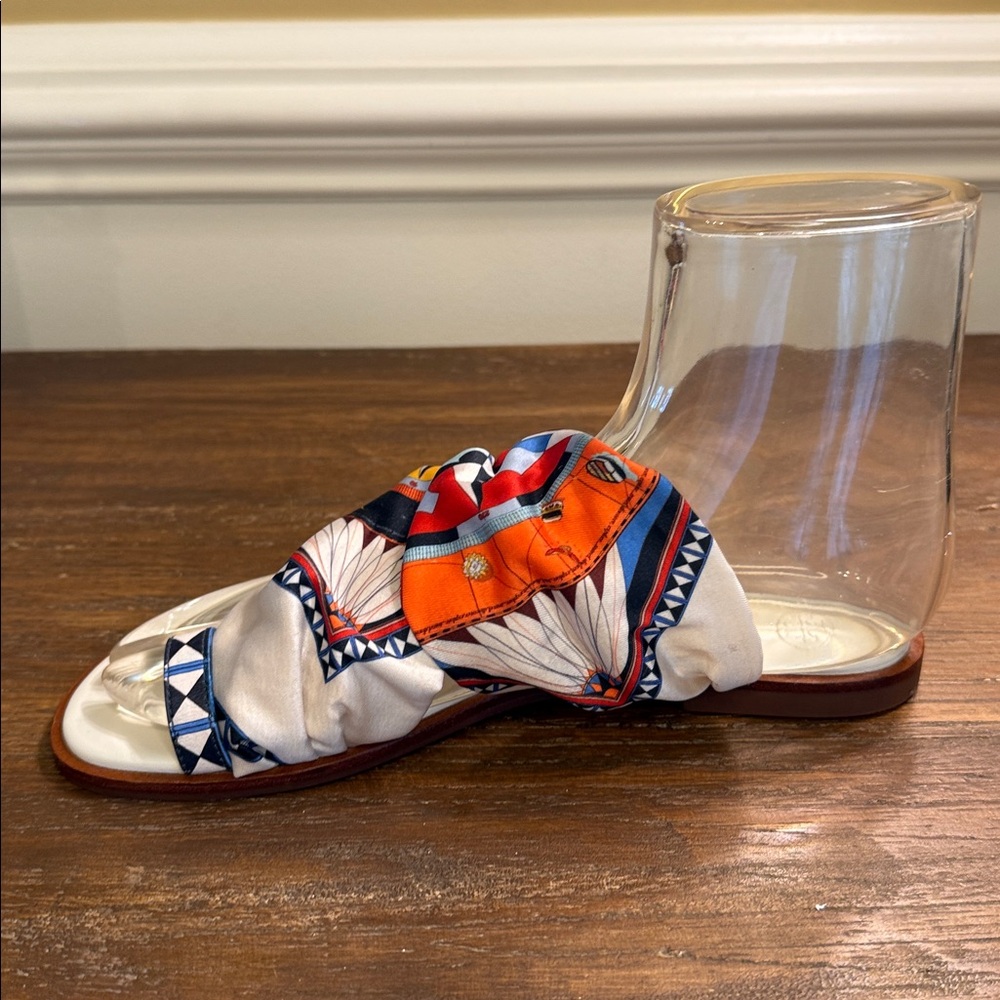 Tory Burch Selby Scarf Sandal - Picture 7 of 16